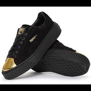 Black & gold Rhianna Puma creepers❕